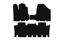 Toyota Sienna 2003-2009 гг. Резиновые коврики Carsuit (2 ряда, черные) фото 1