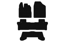 Honda Pilot 2015-2022 гг. Резиновые коврики Carsuit (3 ряда, черные) фото 1