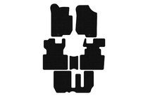 Kia Carens 1999-2012 гг. Резиновые коврики Carsuit (2006-2012, 3 ряда, 7-местный, черные) фото 1
