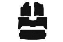 Nissan Armada 2003-2015 гг. Резиновые коврики Carsuit (3 ряда, 2003-2008 черные) фото 1