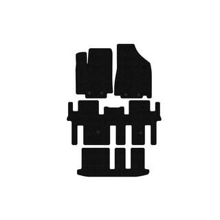 Резиновые коврики Carsuit (3 ряда, черные) Nissan Pathfinder R52 2012-2021 гг. фото 1