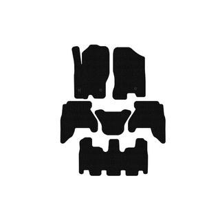 Резиновые коврики в салон Carsuit V1 (3 ряда, черные, 2010-2014) Nissan Pathfinder R51 2005-2014 гг. фото 1
