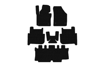 Volkswagen Touran 2003-2010 гг. Резиновые коврики Carsuit (3 ряда, 2006-2010, 7-местный, черные) фото 1