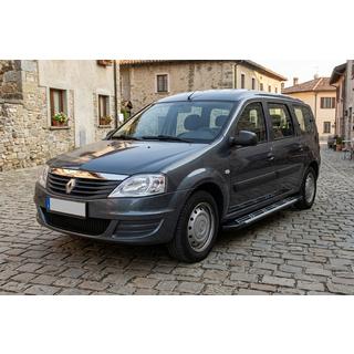 Боковые Подножки Sunrise (2 шт., Алюминий) Dacia Logan MCV 2004-2014 гг. фото 3