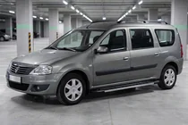 Dacia Logan MCV 2004-2014 гг. Боковые пороги RedLine V1 (2 шт., алюминий) фото 3