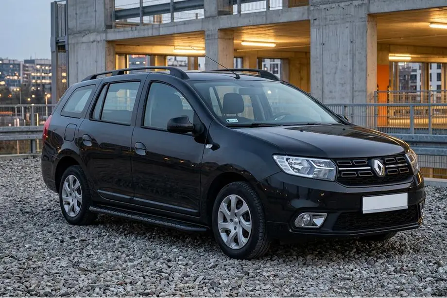 Dacia Logan MCV 2013-2020 гг. Боковые пороги Bosphorus Black (2 шт., алюминий) Image