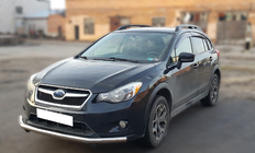 Subaru XV 2011-2017 гг. Передняя защита ST008 (нержавейка) фото 3