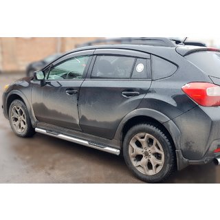 Боковые трубы BB002 (2 шт., нержавейка) Subaru XV 2011-2017 гг. фото 3