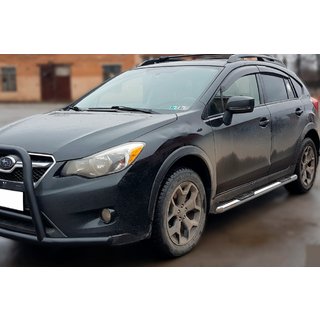 Боковые трубы BB002 (2 шт., нержавейка) Subaru XV 2011-2017 гг. фото 1