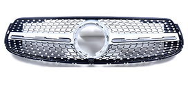 Mercedes GLC coupe C253 2016-2023 гг. Передняя решетка Diamond Silver (для GLC 43 AMG/GLC 63 AMG/AMG-Line 2019-2022) С местом под камеру фото 2