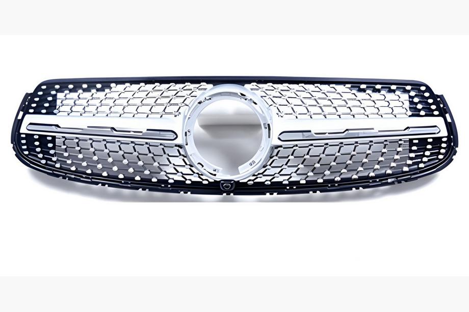 Mercedes GLC coupe C253 2016-2023 гг. Передняя решетка Diamond Silver (для GLC 43 AMG/GLC 63 AMG/AMG-Line 2019-2022) Фото 2