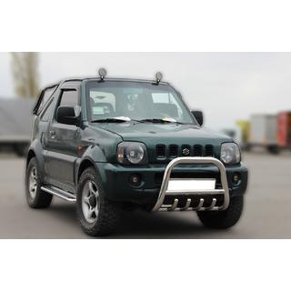 Передняя защита F2-01 (нержавейка) Suzuki Jimny 1998-2018 гг. фото 2
