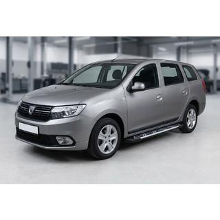 Боковые Подножки Sunrise (2 шт., Алюминий) Renault Logan MCV 2013-2022 гг. фото 1