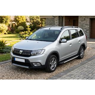 Боковые пороги RedLine V1 (2 шт., алюминий) Renault Logan MCV 2013-2022 гг. фото 1