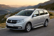 Renault Logan MCV 2013-2022 гг. Боковые пороги Allmond Grey (2 шт., алюминий) фото 1