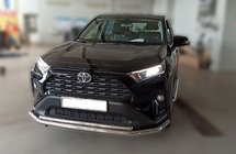 Toyota Rav 4 2019–2025 гг. Передняя защита F3-10 (нержавейка) фото 3