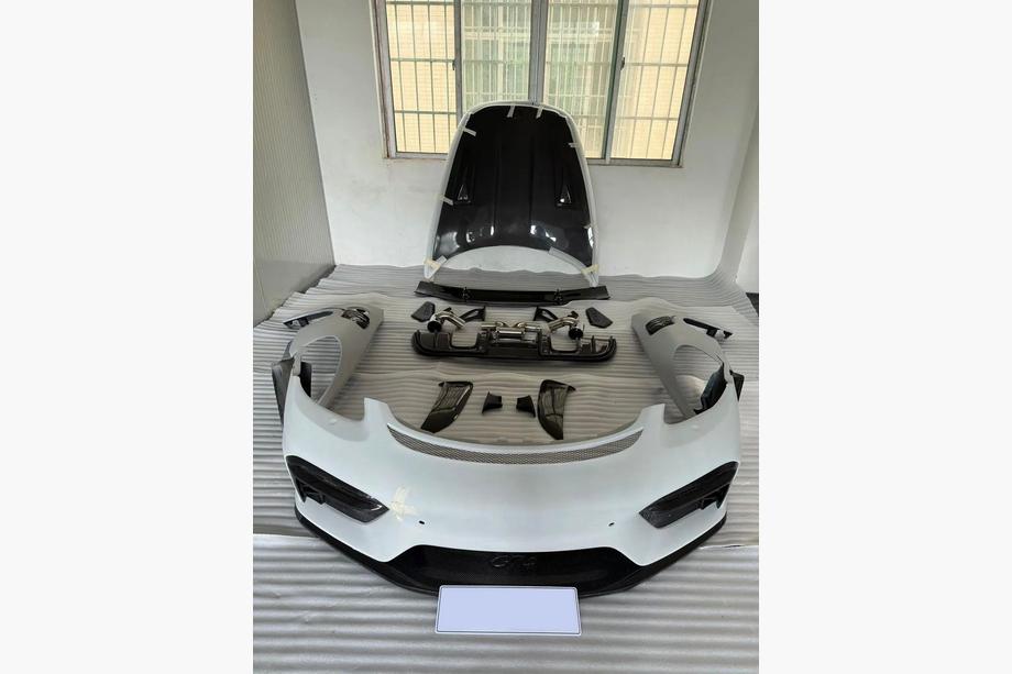 Porsche Boxster/Cayman 982 (718) 2016- гг. Комплект обвеса GT4 (ABS + Карбон) Image