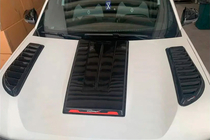 Renault Duster 2024- гг. Накладка на капот SCOOP (Глянец) фото 3
