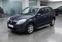Dacia Sandero 2007-2013 гг. Боковые пороги RedLine V1 (2 шт., алюминий) фото 1