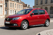 Renault Sandero 2013-2022 гг. Боковые Подножки Sunrise (2 шт., Алюминий) фото 1