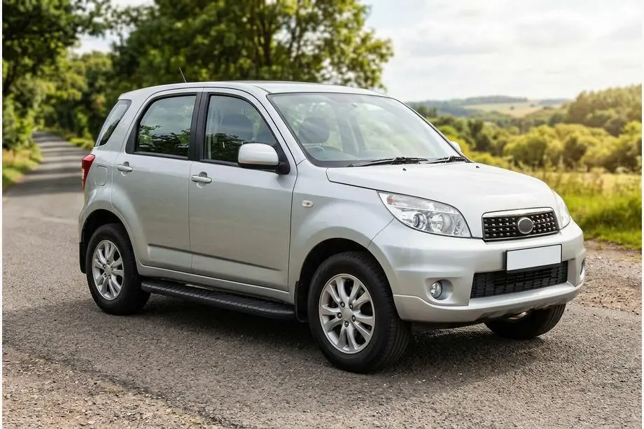 Daihatsu Terios 2006-2017 гг. Боковые пороги Bosphorus Black (2 шт., алюминий) Image