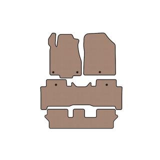 Резиновые коврики Carsuit (3 ряда, бежевые) Acura MDX 2007-2013 гг. фото 1