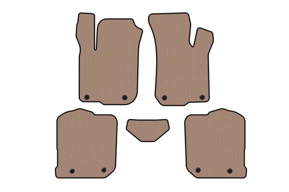 Audi A3 1996-2003 гг. Резиновые Коврики Carsuit (HB, Бежевые) Image