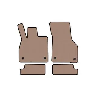 Резиновые коврики Carsuit (Купе, бежевые)