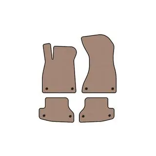 Резиновые коврики Carsuit (Купе, бежевые) фото 1