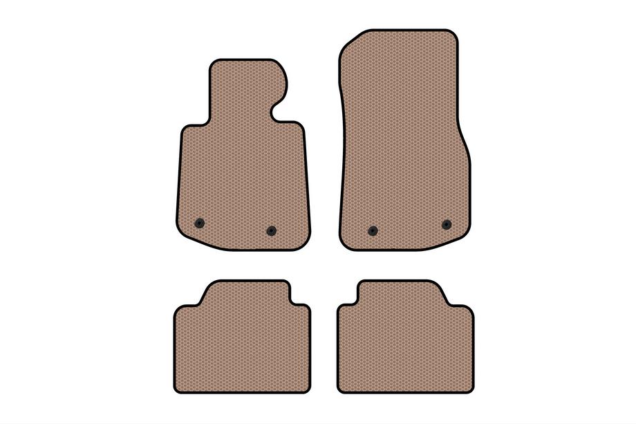 BMW 4 серия F32/F33/F36 2012-2020 гг. Резиновые Коврики Carsuit V2 (Бежевые) Image