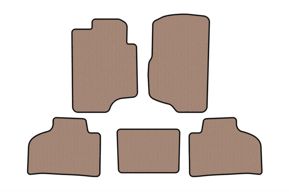 Chevrolet Silverado 2007-2013 гг. Резиновые Коврики Carsuit (Бежевые) Image