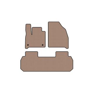 Резиновые коврики Carsuit (2 ряда, бежевые) фото 1