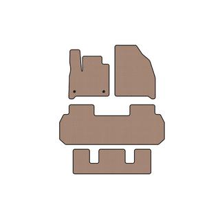 Резиновые коврики Carsuit (3 ряда, бежевые) фото 1