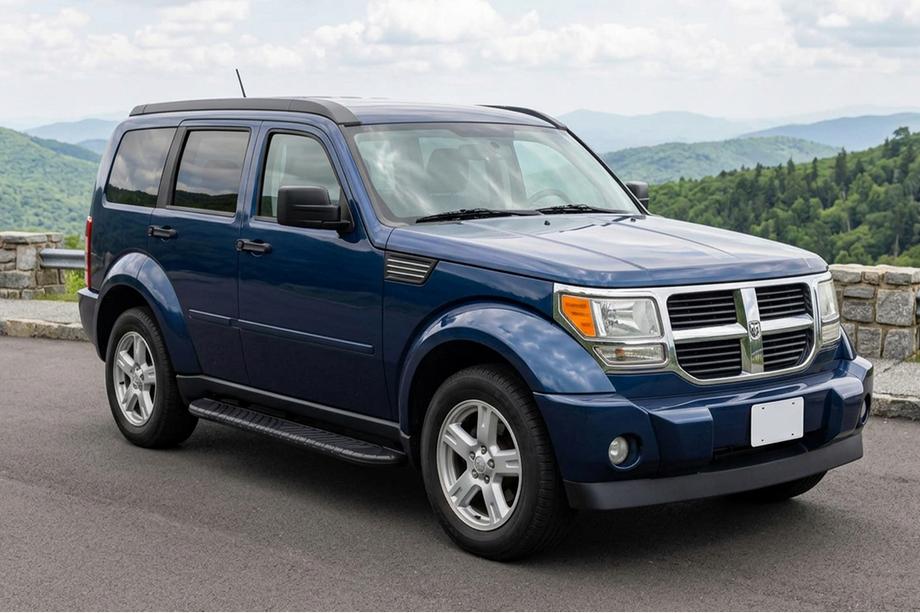Dodge Nitro 2006-2011 гг. Боковые пороги Bosphorus Black (2 шт., алюминий) Image
