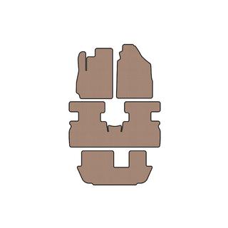 Резиновые коврики Carsuit (3 ряда, бежевые) Jetour X70 2018- гг. фото 1