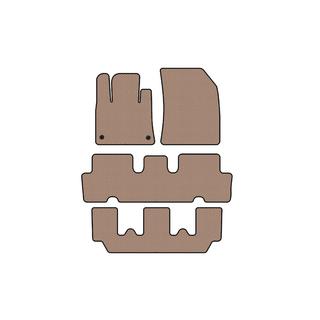Резиновые Коврики Carsuit V1 (3 Ряда, Бежевые) Citroen C-4 Picasso 2013–2022 гг. фото 1