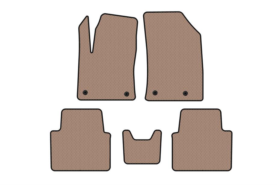 Citroen C-3 Aircross 2017-2024 гг. Резиновые Коврики Carsuit (Бежевые) Фото 1