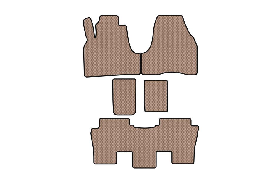 Citroen C-8 2002-2014 гг. Резиновые Коврики Carsuit (Бежевые) Image