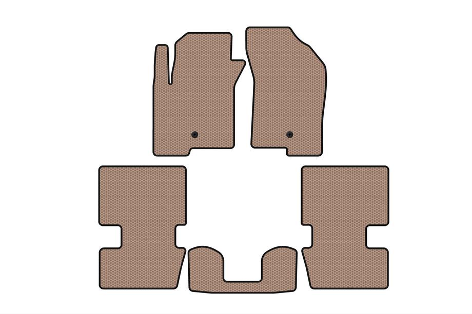 Dodge Caliber 2006-2011 гг. Резиновые Коврики Carsuit (HB, Бежевые) Image