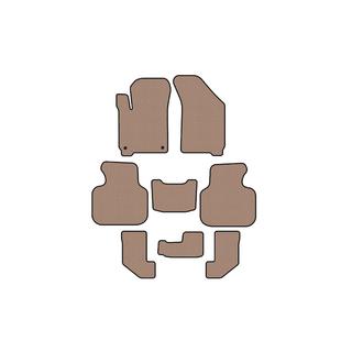 Резиновые коврики Carsuit (2008-2011, 3 ряда, бежевые) фото 1