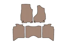 Dodge RAM (DS/DJ/D2) 2009–2024 гг. Резиновые коврики Carsuit (с 2013+, 5-местный, бежевые) фото 1