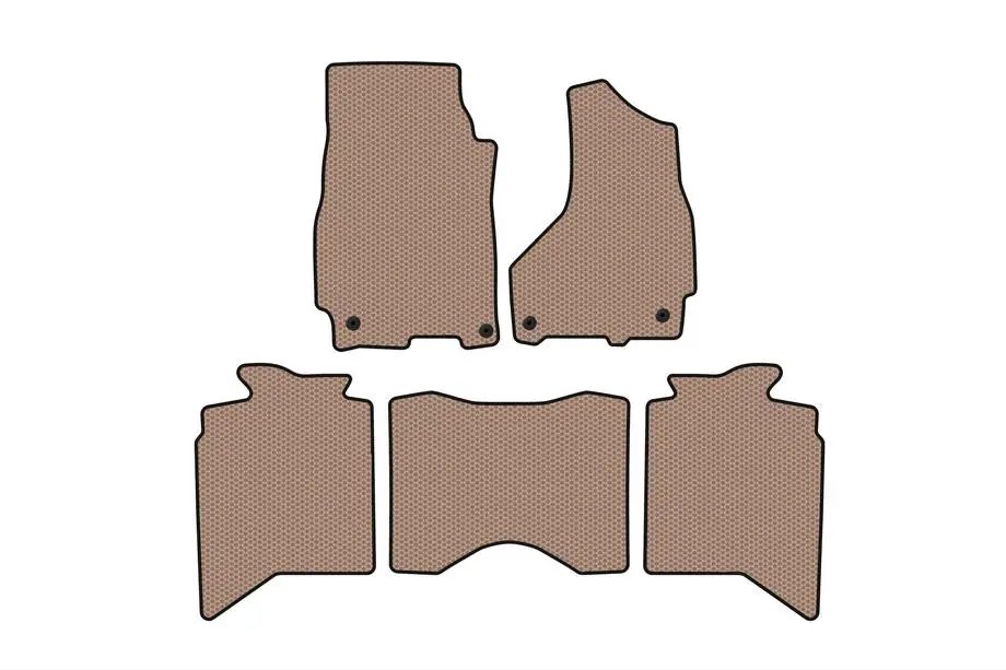 Dodge RAM (DS/DJ/D2) 2009–2024 гг. Резиновые коврики Carsuit (с 2013+, 5-местный, бежевые) Image