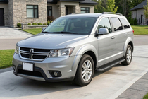 Dodge Journey 2008-2020 гг. Боковые Подножки Allmond Black (2 шт., Алюминий) фото 1