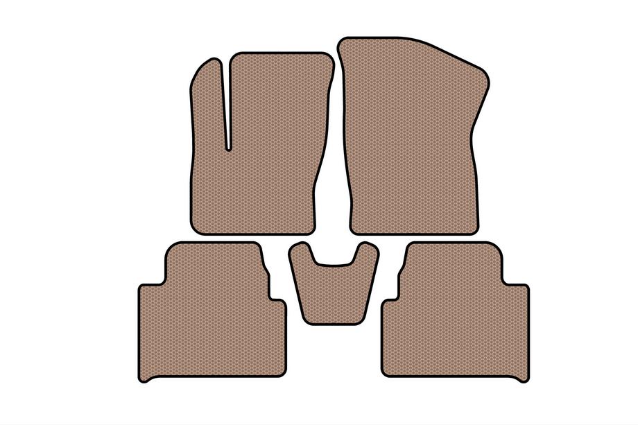 Ford C-Max 2004-2010 гг. Резиновые Коврики Carsuit (Бежевые) Image
