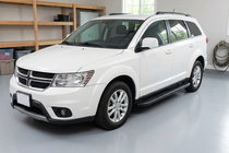 Dodge Journey 2008-2020 гг. Боковые пороги Bosphorus Black (2 шт., алюминий) фото 1