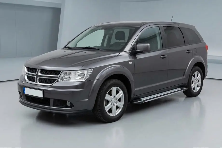 Dodge Journey 2008-2020 гг. Боковые Подножки Rainbow (2 шт., Алюминий) Image