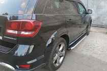 Dodge Journey 2008-2020 гг. Боковые Подножки Fullmond (2 шт., Алюминий) фото 9