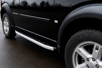 Dodge Nitro 2006-2011 гг. Боковые Подножки Fullmond (2 шт., Алюминий) фото 1