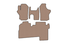 Hyundai H200, H1, Starex 1998-2007 гг. Резиновые коврики Carsuit (2004-2007, 2 ряда, 8-местный, бежевые) фото 1