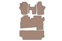 Hyundai H200, H1, Starex 1998-2007 гг. Резиновые коврики Carsuit (2004-2007, 3 ряда, 8-местный, бежевые) фото 1